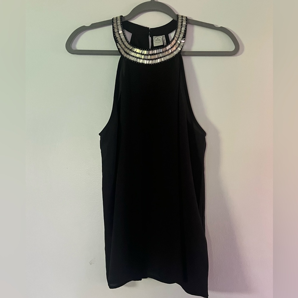 Black halter top